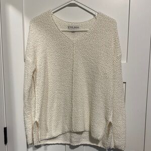 Knox Rose Off-White Textured Knit Top